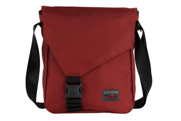 The Medium Cafe Bag in Mars Red Ballistic.